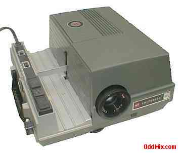 Slide Projector GAF680 Anscomatic Selectray Rotary Tray Remote Control Accessories [7 KB]