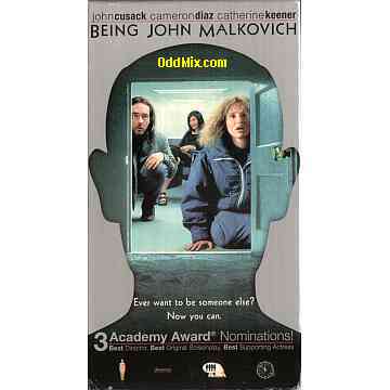 Being John Malkovich Universal Film Comedy R VHS NTSC 3 Academy Awards Collectible [10 KB]