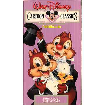 Nuts About Chip'N' Dale Children's Video Disney's Cartoon Classics Collectible Film VHS [12 KB]