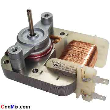 Kejing YJ61-10E(01) Motor 120 VAC 60 Hz 16W Microwave Oven Fan Stirrer Cooling [10 KB]