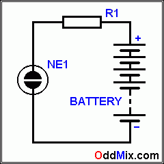 Figure 3. Basic Cold-cathode Gas-discharge Glow Lamp Circuit [3 KB]
