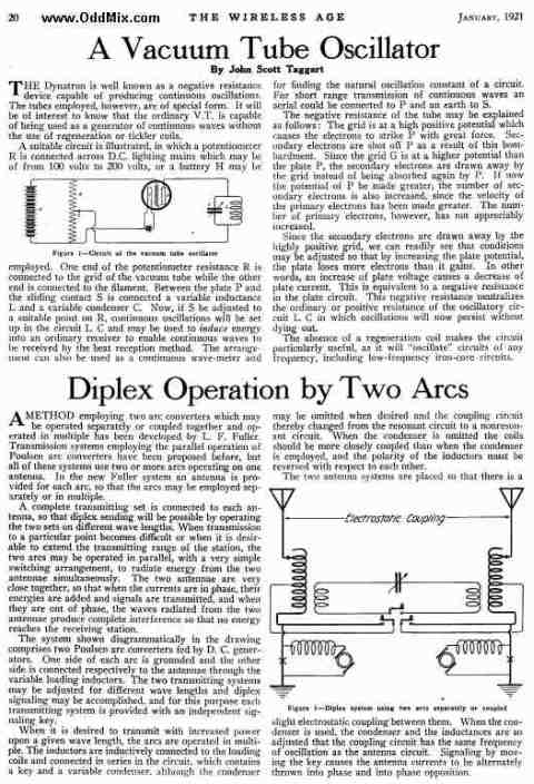 The Wireless Age 1921 Jan. Page 20 (47 KB)