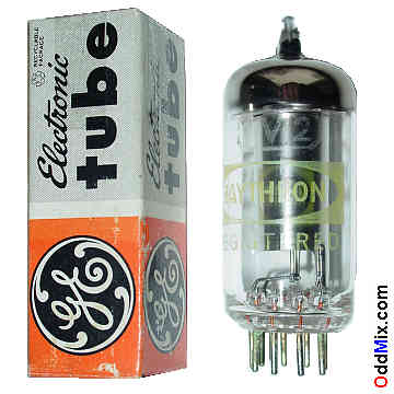 1V2 Half-Wave High Voltage Diode Rectifier Raytheon X-Ray Emitter Vacuum Tube [17 KB]
