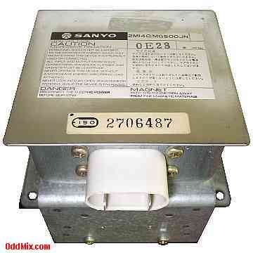 2M140 MG500JN Sanyo Magnetron Microwave Power Vacuum Tube Oscillator Oven [12 KB]
