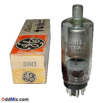 3DH3 Half-Wave High Voltage 38 KV Diode Rectifier GE Electronic Vacuum Tube [10 KB]
