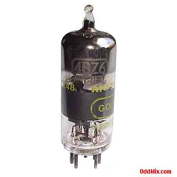 4BZ6 Semiremote Cutoff Pentode RF Amplifier Miniature Motorola Golden Vacuum Tube [6 KB]