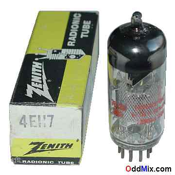 4EH7/EF183 Semiremote Cutoff Pentode RF Amplifier Sylvania Zenith Vacuum Tube [12 KB]