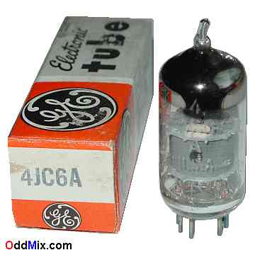 4JC6A Sharp-Cutoff Frame-Grid Pentode RF Amplifier GE Vacuum Tube [12 KB]