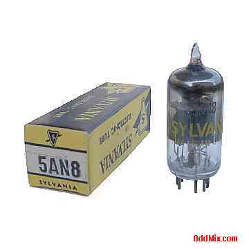 5AN8 Medium-Mu Triode Sharp-Cutoff Pentode Sylvania Electronic Vacuum Tube [7 KB]