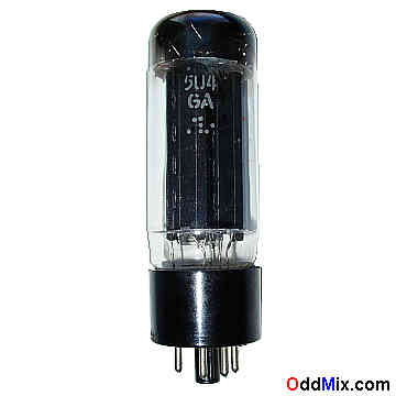5U4GA High Current Full-Wave Industrial Military Vacuum Rectifier GE Electronic Tube [8 KB]