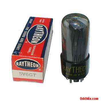 5V6GT Beam Power Class A Amplifier Octal Raytheon Electronic Vacuum Tube [10 KB]