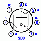 Vacuum Electron Tube Base 5B0 [2 KB]
