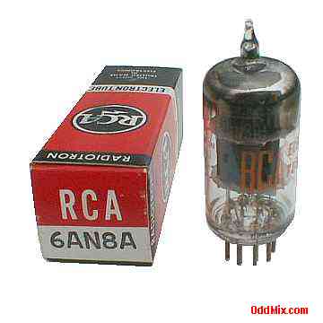 6AN8A Medium-Mu Triode Sharp-Cutoff Pentode RCA Radiotron Electron Vacuum Tube [10 KB]
