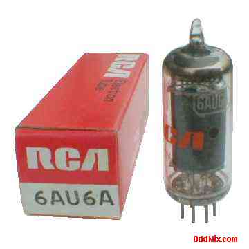 66AU6 Sharp Cutoff Pentode Amplifier Miniature RCA Radiotron Electron Vacuum Tube 2 [9 KB]