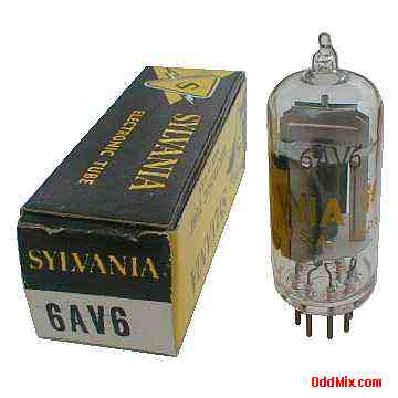 6AV6 Twin Diode High-Mu Triode Amplifier Sylvania Electronic Vacuum Tube [11 KB]
