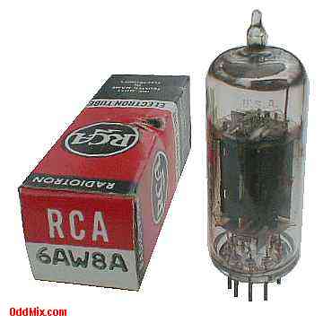 6AW8A High-Mu Triode Sharp-Cutoff Pentode RCA Radiotron Electron Vacuum Tube [11 KB]