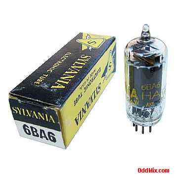 6BA6 Remote Cutoff Pentode RF Amplifier Miniature Sylvania Electronic Vacuum Tube [12 KB]