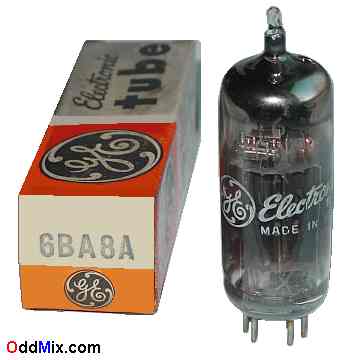 6BA8A Medium-Mu Triode Sharp-Cutoff Pentode GE Electronic Vacuum Tube [11 KB]