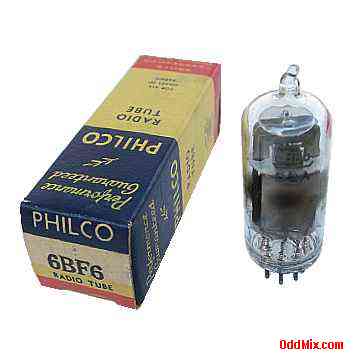 6BF6 Twin Diode Medium-Mu Triode Radio Philco Electronic Vacuum Tube [11 KB]