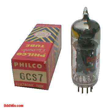 6CS7 Medium-Mu Dual Triode Oscillator Amplifier Philco Electronic Vacuum Tube [8 KB]