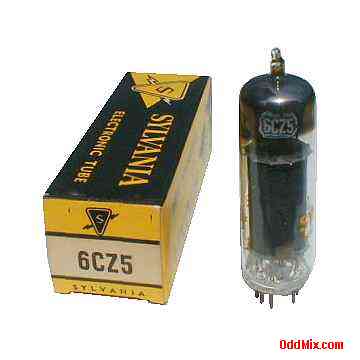 6CZ5 Beam Power Class A Audio TV Radio Amplifier Sylvania Electronic Vacuum Tube [9 KB]