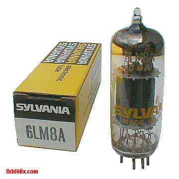 6LM8A Medium-Mu Triode Semi-Remote-Cutoff Pentode Sylvania Electronic Tube [12 KB]