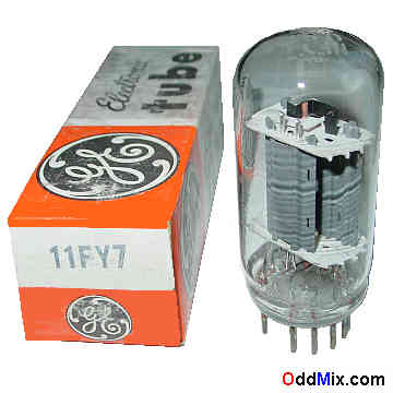 11FY7 High-Mu Triode, Low-Mu Triode GE Electronic Compactron Vacuum Tube [14 KB]