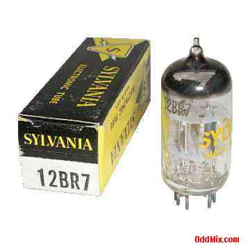 12BR7 Twin Diode High-Mu Triode Sylvania Electron Electron Tube (10 KB)