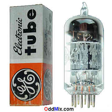12AU7A GE Medium-Mu Twin Triode Hi-Fi Audio Amplifier Electron Tube [16 KB]