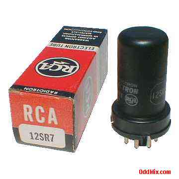 12SR7 Twin-Diode, Medium-Mu Triode RCA Radiotron Metal Electron Tube [10 KB]