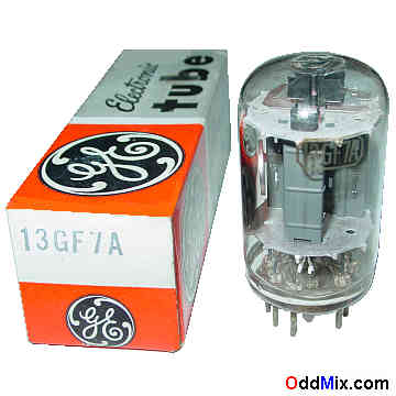13GF7 High-Mu Triode, Low-Mu Triode GE Electronic Compactron Vacuum Tube [14 KB]