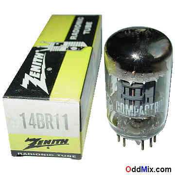 14BR11 High & Medium-Mu Triode, Sharp-Cutoff Pentode GE Zenith Compactron Vacuum Tube [13 KB]