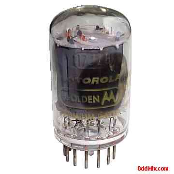 17JZ8 Medium-Mu Triode Beam-Power Tube Motorola Golden Electron Vacuum Tube [7 KB]