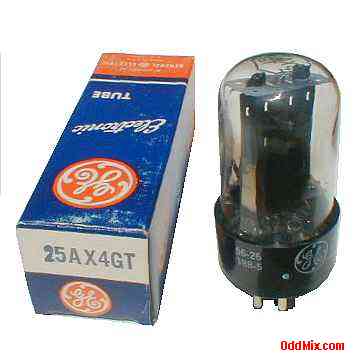 25AX4GT GE Pulsed Half Wave Rectifier Electronic Tube [12 KB]