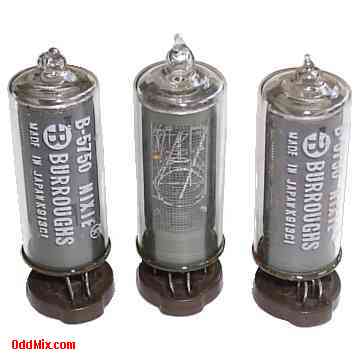 B5750 B5750S B-5750 B-5750S Burroughs Nixie Neon Numerical Indicator Tube [12 KB]