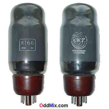 KT66 M.W.T. Beam Power Audio Amplifier Vacuum Electron Tube Made in England [10 KB]